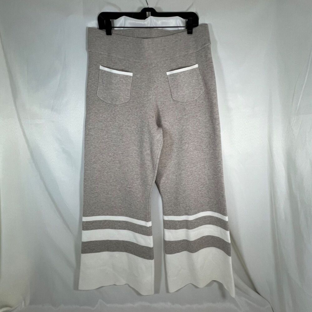 Maeve by Anthropologie Colette Sweater Knit Wide-Leg Pants Boho Whimsy Size L